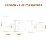 Enceinte 2.1 - MOBILITY - ML314006 - Noir - 2 haut-parleurs - 5W de puissance