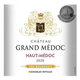 Château Grand Médoc 2020 Haut-Médoc Cru Bourgeois - Vin rouge de Bordeaux
