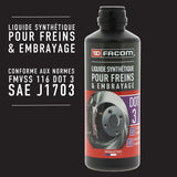 Liquide de frein DOT3 - FACOM - 500 ml