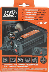 Convertisseur - XL PERFORM TOOLS - 12V-230V - 300 W - 2 fusibles inclus - 2 sorties USB
