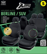 Housses auto - XLCOVER - SUV/Berline - Fractionnable - Housses assises/dossiers avant, appuis-tete et banquette arriere