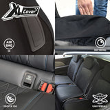 Pack de 5 housses auto universelles - XLCOVER - Monospace - Compatible Airbags - Housses les assises, dossiers et appuis-tete