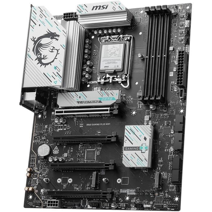 Carte mere - MSI - B860 GAMING PLUS WIFI - LGA 1851 - DDR5-SDRAM - Wi-Fi 7