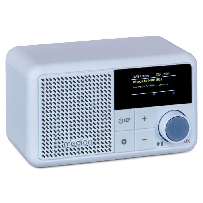 Mini Radio - MEDION - DAB/FM - Mono 2W RMS - Bleu