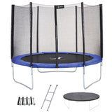 Trampoline bleu avec échelle, couverture de propreté et kit d'ancrage Ø300cm