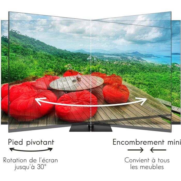 Thomson 55QG7C14 - TV QLED 55 (139 cm) - 4K UHD 3840x2160 - 144 Hz - Google TV - 2xHDMI 2.1 + 2xHDMI 2.0 - WiFi