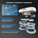 HUTT DDC56 Robot Laveur de Vitre - Robot Nettoyeur de Vitres avec Double Pulvérisation d'eau - Systeme de Protection