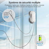 HUTT DDC56 Robot Laveur de Vitre - Robot Nettoyeur de Vitres avec Double Pulvérisation d'eau - Systeme de Protection