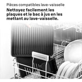 Grill multifonctions - BRAUN - Multi Pro 9 - 2000 W - 3 positions de chauffe - Noir / Acier