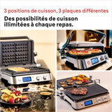 Grill multifonctions - BRAUN - Multi Pro 9 - 2000 W - 3 positions de chauffe - Noir / Acier