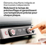 Grill multifonctions - BRAUN - Multi Grill 9 Pro - 2200 W - 3 positions de chauffe - Noir / Acier
