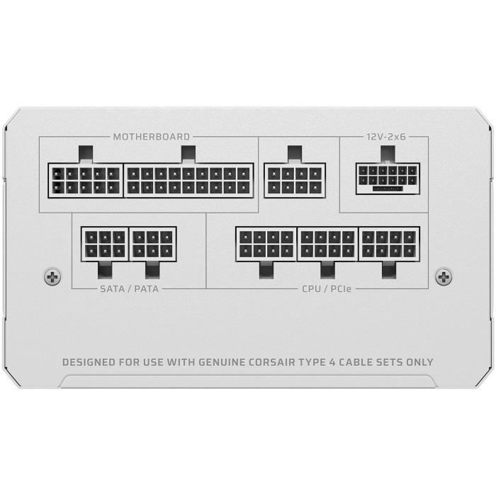 Alimentation PC - CORSAIR - CP-9020294-EU - RMe White Series RM1000e White