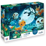 2 Puzzles - SENTOSPHERE - 24 pieces - Au clair de Lune - Observation - Mémoire - Logique - Des 3 ans