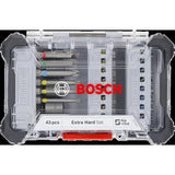 Coffret d'embouts de vissage - Bosch - 2607017723 - 43 pieces - Acier S2 - Boîte Pick and Click