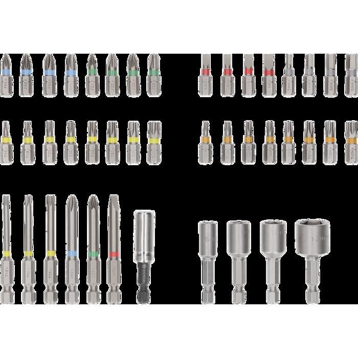 Coffret d'embouts de vissage - Bosch - 2607017723 - 43 pieces - Acier S2 - Boîte Pick and Click
