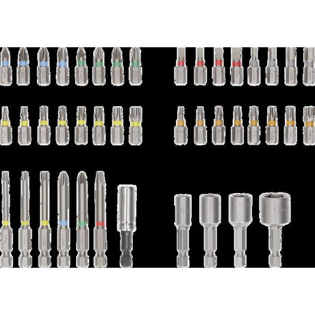 Coffret d'embouts de vissage - Bosch - 2607017723 - 43 pieces - Acier S2 - Boîte Pick and Click