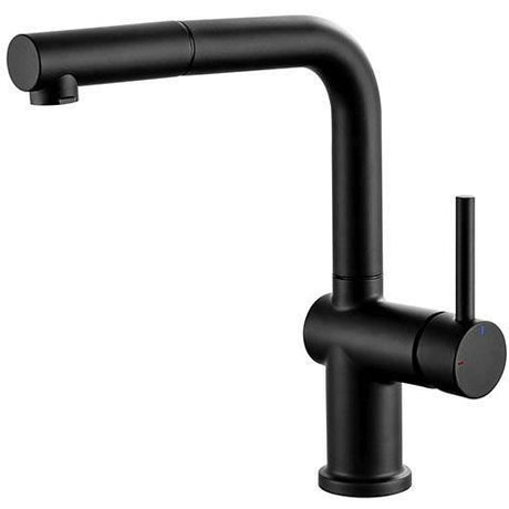 Mitigeur évier - Noir mat - Bec orientable - EDOUARD ROUSSEAU - CARRÉ
