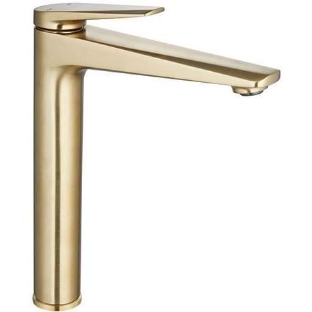 Mitigeur lavabo haut - EDOUARD ROUSSEAU - GLOSS - Laiton brossé