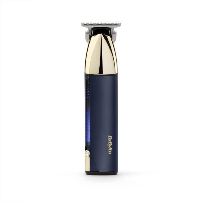 Tondeuse a barbe sans fil - BABYLISS - T992E Super-X Metal - Autonomie 5 h - Edition Gold & Navy