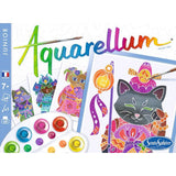 Peinture aquerelle - SENTOSPHERE - Aquarellum Junior - Maneki Neko - 5 couleurs - Sertissage sur papier Vélin - Des 6 ans