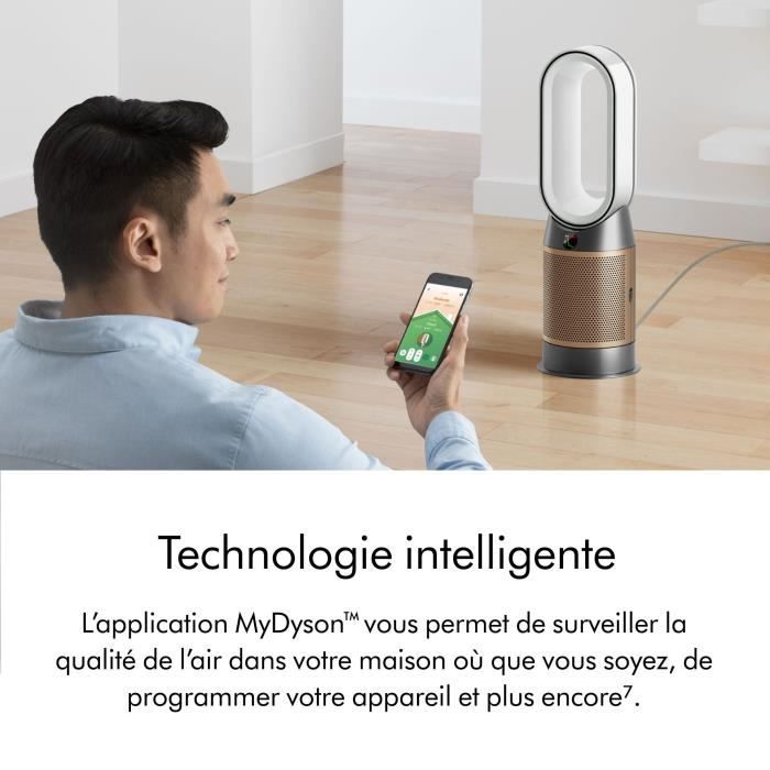 Purificateur d'air - DYSON - Hot+Cool HP12 De-NOx - 290 L/s - Filtre HEPA H13 - Silencieux 50%