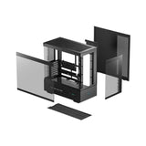 Boîtier PC sans alimentation - DEEPCOOL - CH690 Digital Noir - Moyen tour - Format ATX - 3x120mm + affichage digital - Blanc