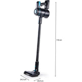 Aspirateur balai 2-en-1 - DOMO - DO1135SV - 10000 Pa - 40 min - 600 ml - Noir/Bleu