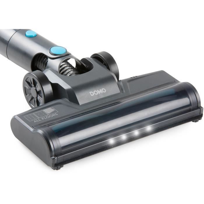 Aspirateur balai 2-en-1 - DOMO - DO1135SV - 10000 Pa - 40 min - 600 ml - Noir/Bleu