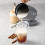 Mousseur a lait - DOMO - DO745MF - 500 W - 150 ml - Socle 360° - Gris/Bois