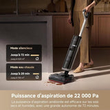 DREAME H15 Pro Heat Aspirateur Laveur - Nettoyage des sols a 85 °C - Bras robotisé IA GapFree - Capteur RVB intelligent - 22 kPa