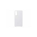 Coque - SAMSUNG - S25 Edge - Cuir véritable - Gris Clair - Protection chocs et rayures