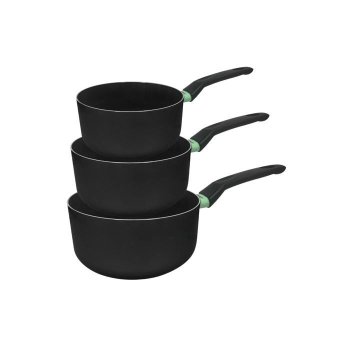 Set de 3 casseroles antiadhésives céramique 16, 18 et 20 cm Fackelmann Brandao