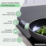 Set de 2 poeles - FACKELMANN - Brandao - Antiadhésives céramique - 16 et 20 cm