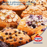 Ensemble de 2 moules a muffins 6 empreintes - DR oeTKER - Flexxibel Love - 30 x 18 cm