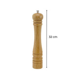 Ensemble de 2 Moulins a poivre manuel - FACKELMANN PROFESIONAL - Couleur bois - 32 cm