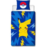 Parure de lit réversible - POKEMON - Pikachu IV - Microfibre - 1 housse de couette 140 x 200 cm + 1 taie 63 x 63 cm