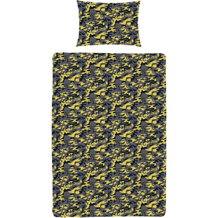 Parure de lit réversible - FORTNITE - Banane - Microfibre - 1 housse de couette 140 x 200 cm + 1 taie 63 x 63 cm