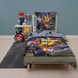 Parure de lit - MARIO BROS - Mario vs Bowser - Microfibre - 1 housse de couette 140 x 200 cm + 1 taie 63 x 63 cm