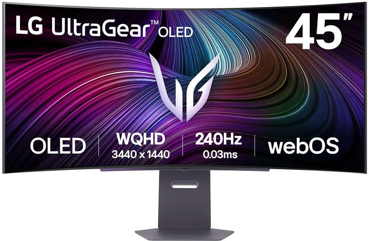Ecran PC Gamer Incurvé - LG - 45'' - WQHD - 240Hz - Dalle OLED - 0,03ms - Ajustable en hauteur - 45GX90SA-B.AEU