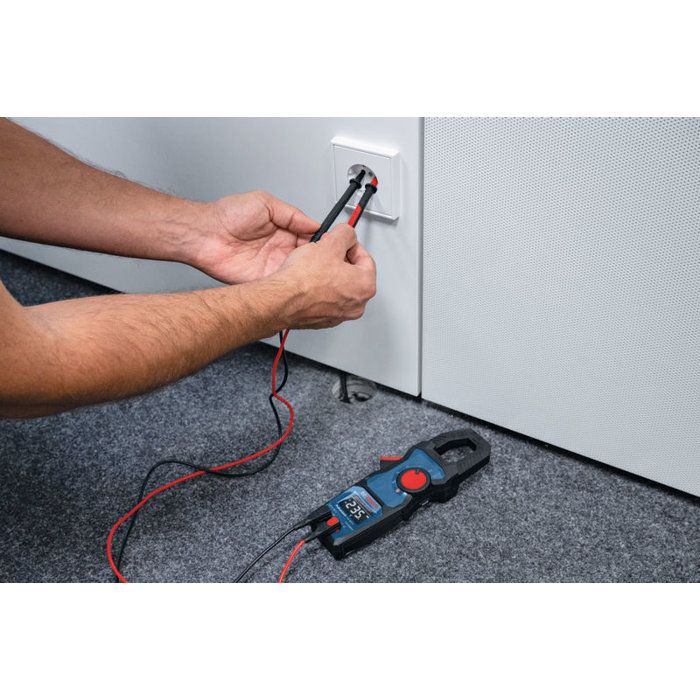Pince amperemétrique BOSCH PROFESSIONAL - GMC 600-15 - 2 piles + MS 90 Professional + poche
