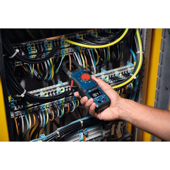 Pince amperemétrique BOSCH PROFESSIONAL - GMC 600-15 - 2 piles + MS 90 Professional + poche