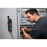 Multimetre a fourche BOSCH PROFESSIONAL - GFM 1000-15 - 1000 V - 2 piles + MS 90 Professional + poche
