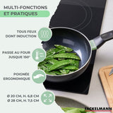 Ensemble de 2 woks - FACKELMANN - Brandao - 20 et 28 cm