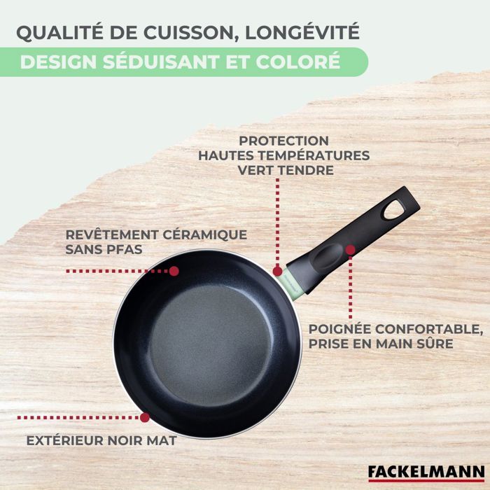 Ensemble de 2 woks - FACKELMANN - Brandao - 20 et 28 cm