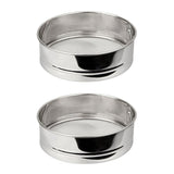 Ensemble de 2 Tamis de cuisine inox extra fin - FACKELMANN - Basic - 18 cm