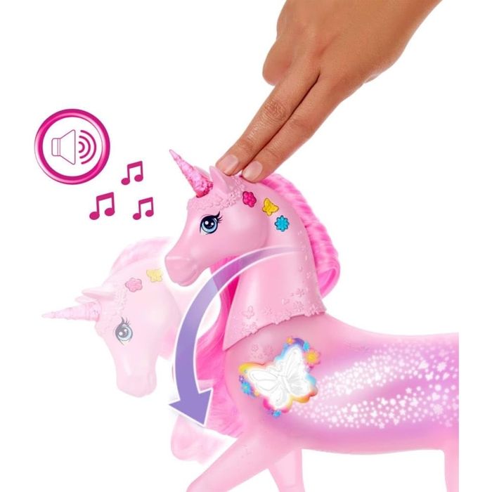 Licorne Sons - MATTEL - JCP78 - 20 combinaisons de sons - Lumieres personnalisables - Pour enfants 3-10 ans