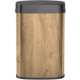 Poubelle de cuisine automatique - MAJESTIC - KITCHEN MOVE - 58 L - Bois - Acier inox avec cerclage