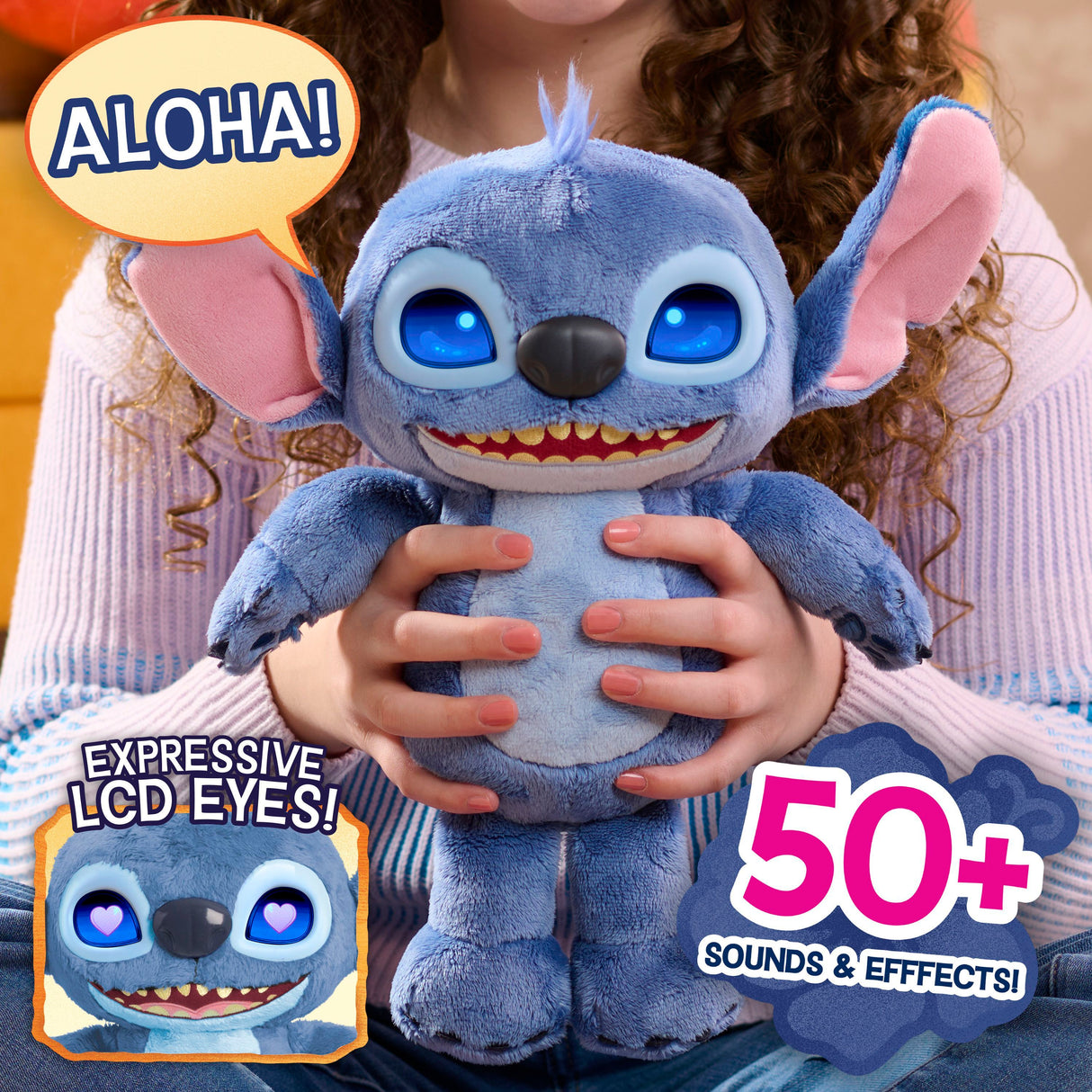 Peluche Many Moods - STITCH - Live Action - 30 cm - Des 5 ans