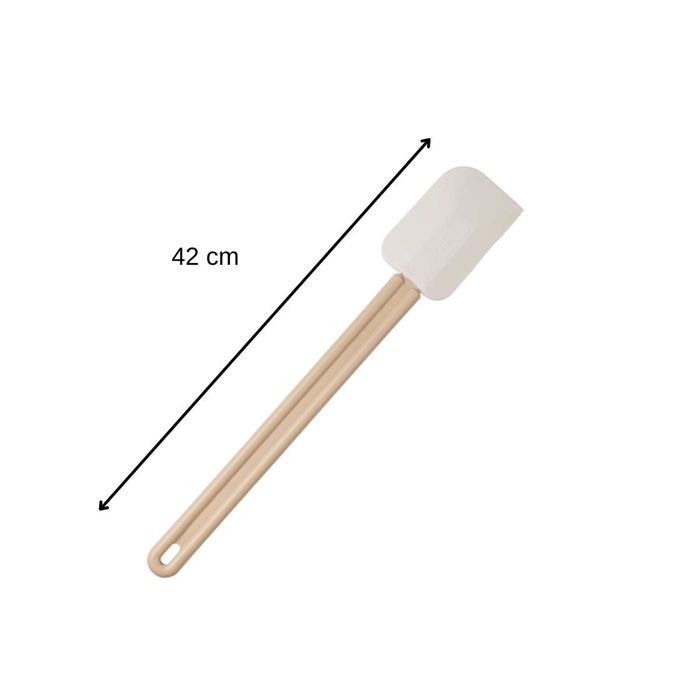 Ensemble de 2 Maryses de pâtisserie et de cuisine - FACKELMANN - Manche en résine - 42 cm