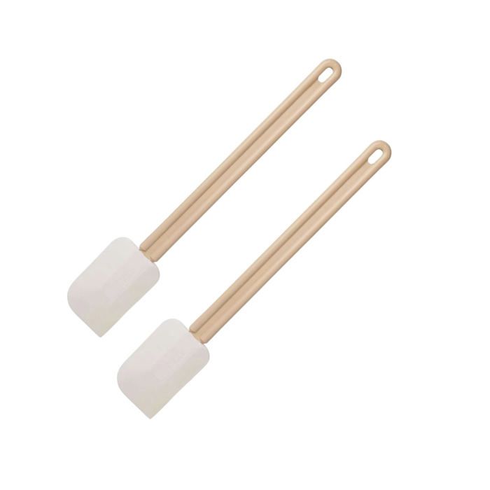 Ensemble de 2 Maryses de pâtisserie et de cuisine - FACKELMANN - Manche en résine - 42 cm